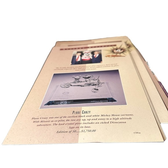 Vtg 1995 Disney 40 Years of Adventure Limited Edition Catalog Folder Inserts - Picture 16 of 16